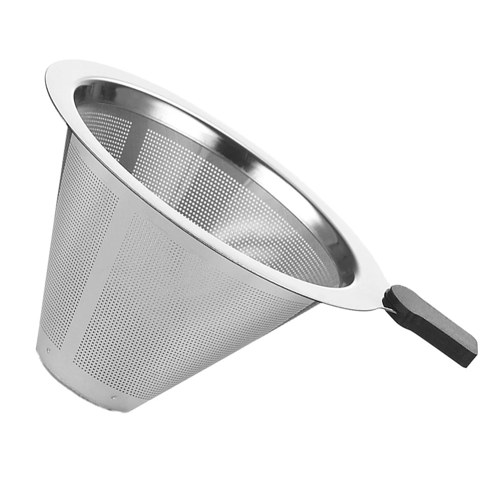 Coffee Filter Stainless Steel Juice Beverage Sifter Conical Simple Funnel Residue Rust-proof Useful Dripper Black Tea
Coffee Filter Stainless Steel Juice Beverage Sifter Conical Simple Funnel Residue Rust-proof Useful Dripper Black Tea