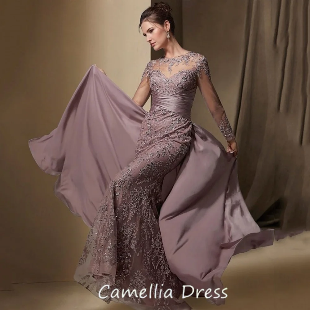 Кружевные платья для матери невесты, индивидуальное свадебное платье русалки с длинными рукавами длиной до пола, великолепное платье для гостей
Кружевные платья для матери невесты, индивидуальное свадебное платье русалки с длинными рукавами длиной до пола, великолепное платье для гостей