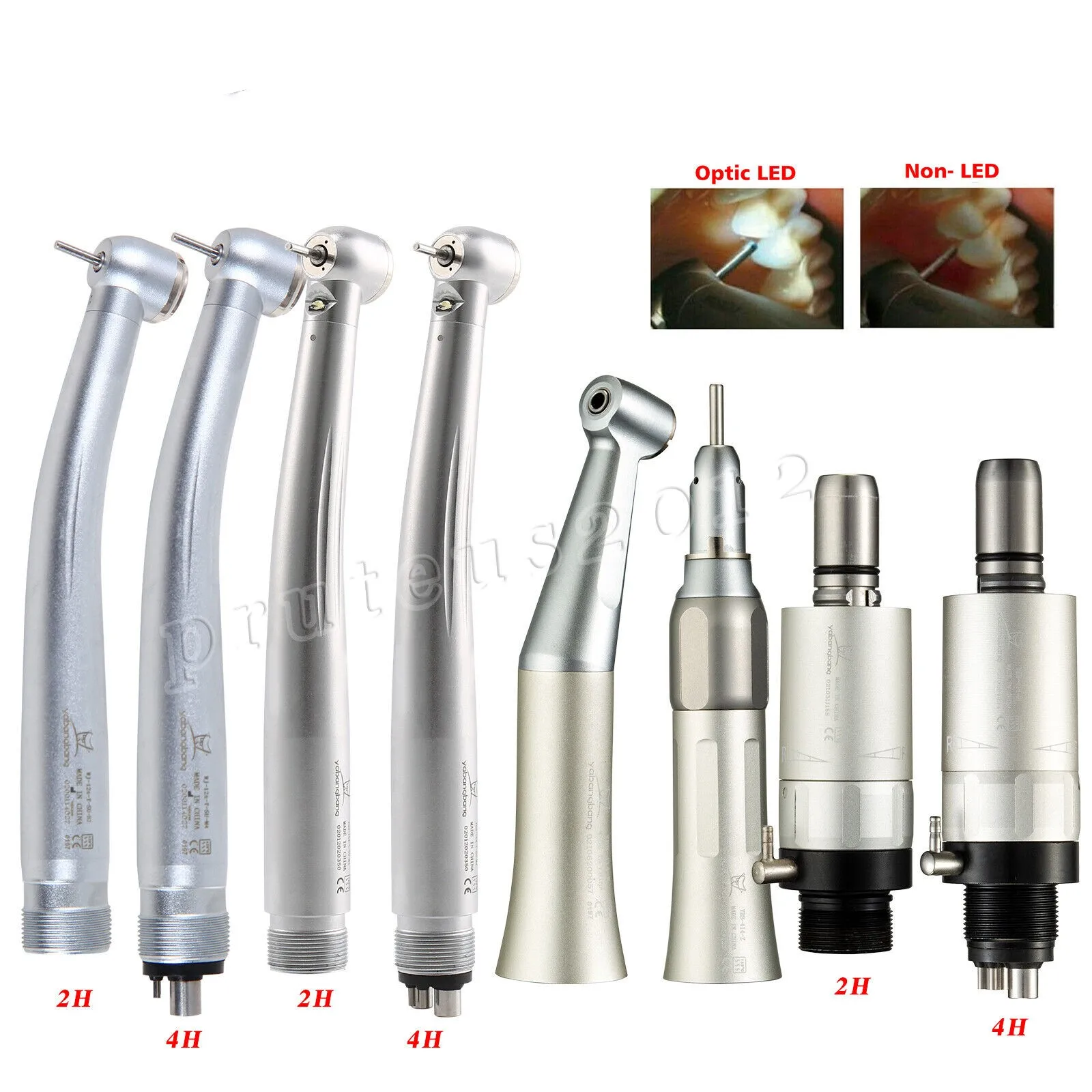 NSK/Kavo Style Dental (Fiber Optic LED) High/Low Speed Handpiece Straight Contra Angle Air Motor 2/4Hole
NSK/Kavo Style Dental (Fiber Optic LED) High/Low Speed Handpiece Straight Contra Angle Air Motor 2/4Hole