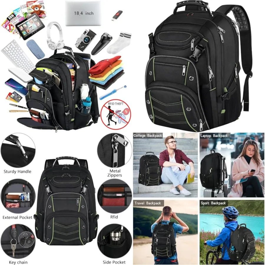 Laptop for Men, 55L Extra Large Gamg Laptops, TSA Friendly Flight Approved and Anti-Theft Pocket
Laptop for Men, 55L Extra Large Gamg Laptops, TSA Friendly Flight Approved and Anti-Theft Pocket