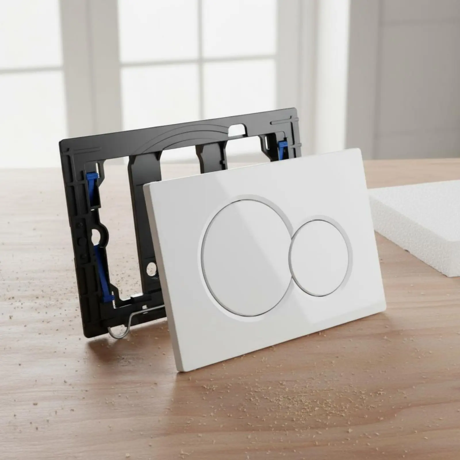 Concealed Cistern Twin Flush Plate Long-Lasting Bathroom Hardware for Restroom
Concealed Cistern Twin Flush Plate Long-Lasting Bathroom Hardware for Restroom