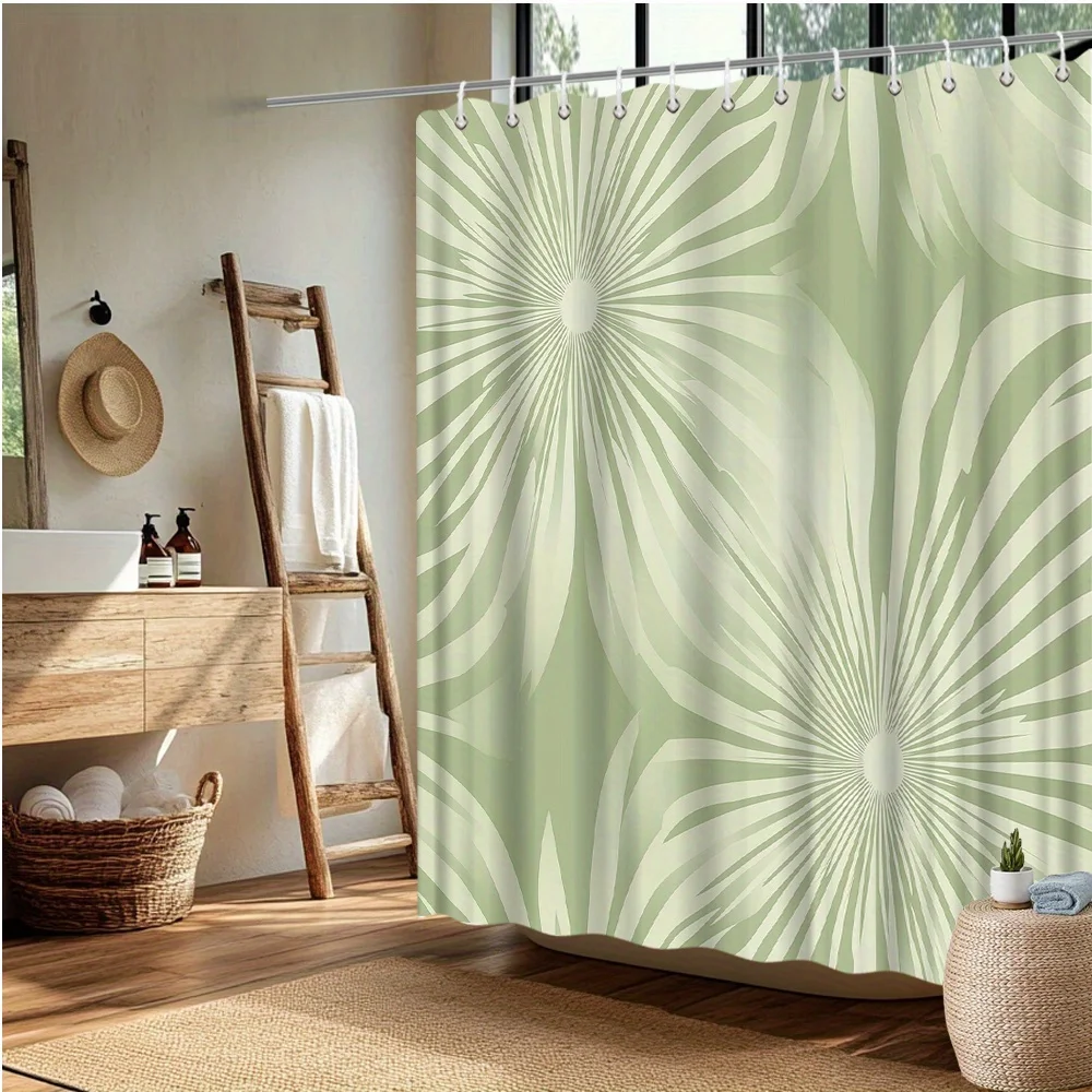 Tropical Palm Leaf Shower Curtain, Fade-Resistant Polyester, Vibrant Green Leaf Design, Machine Washable, Bathroom Decor
Tropical Palm Leaf Shower Curtain, Fade-Resistant Polyester, Vibrant Green Leaf Design, Machine Washable, Bathroom Decor