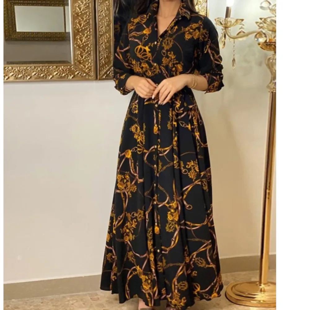 Spring Autumn Women New Fashionable Women's Casual Long Sleeved Shirt Collar Dress Digital Printed Single Breasted Long Dress
Spring Autumn Women New Fashionable Women's Casual Long Sleeved Shirt Collar Dress Digital Printed Single Breasted Long Dress