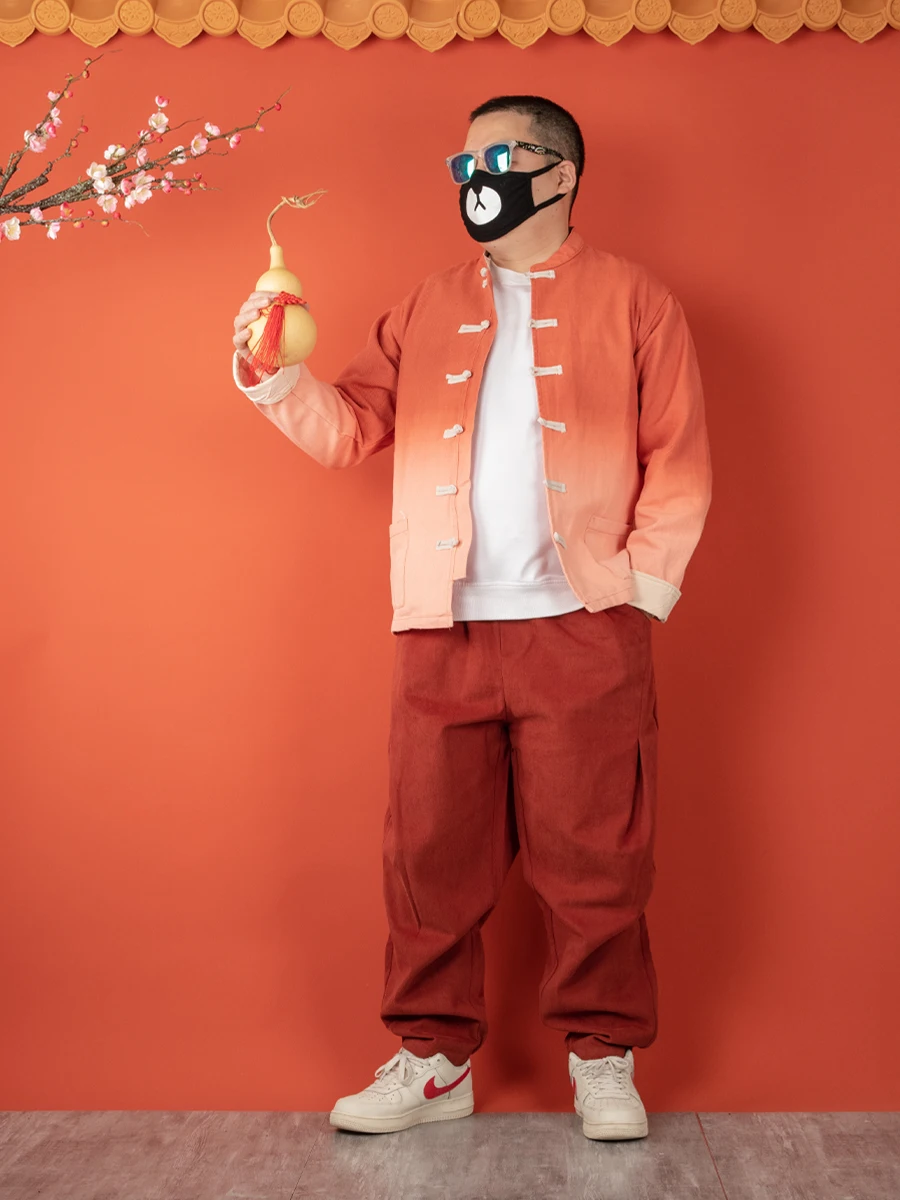Uncle Kool Spring adient Color Jaet Luy Year Tiger Celebration Button Loose Sle Hanfu Tang Costume Cotton Long Sve
Uncle Kool Spring adient Color Jaet Luy Year Tiger Celebration Button Loose Sle Hanfu Tang Costume Cotton Long Sve