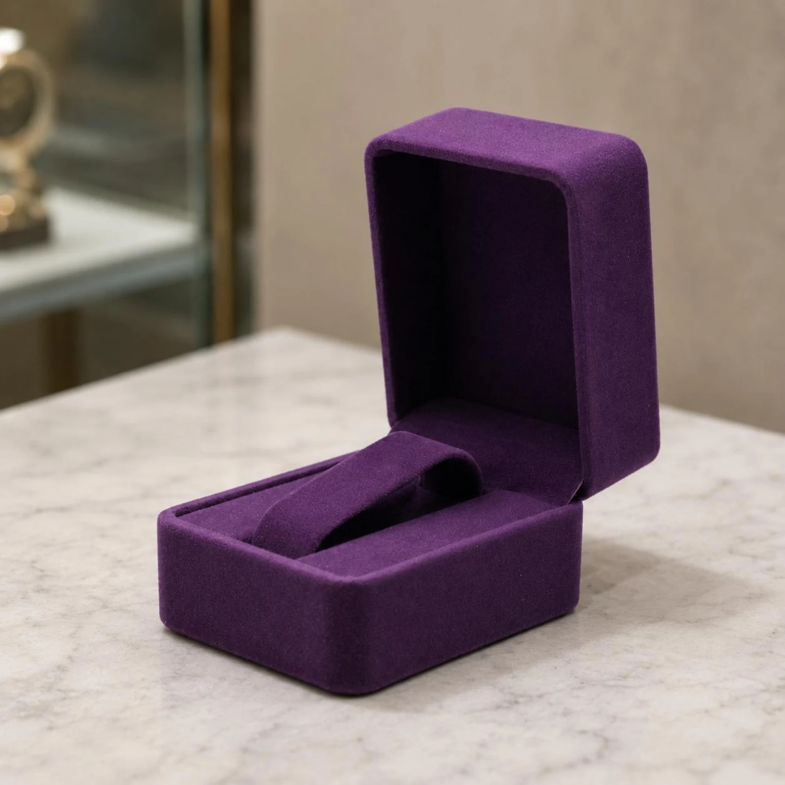 Velvet Watch Box Lined Interior Watch Gift Box Padded Jewelry Case Hinged Lid Rounded Corners
Velvet Watch Box Lined Interior Watch Gift Box Padded Jewelry Case Hinged Lid Rounded Corners