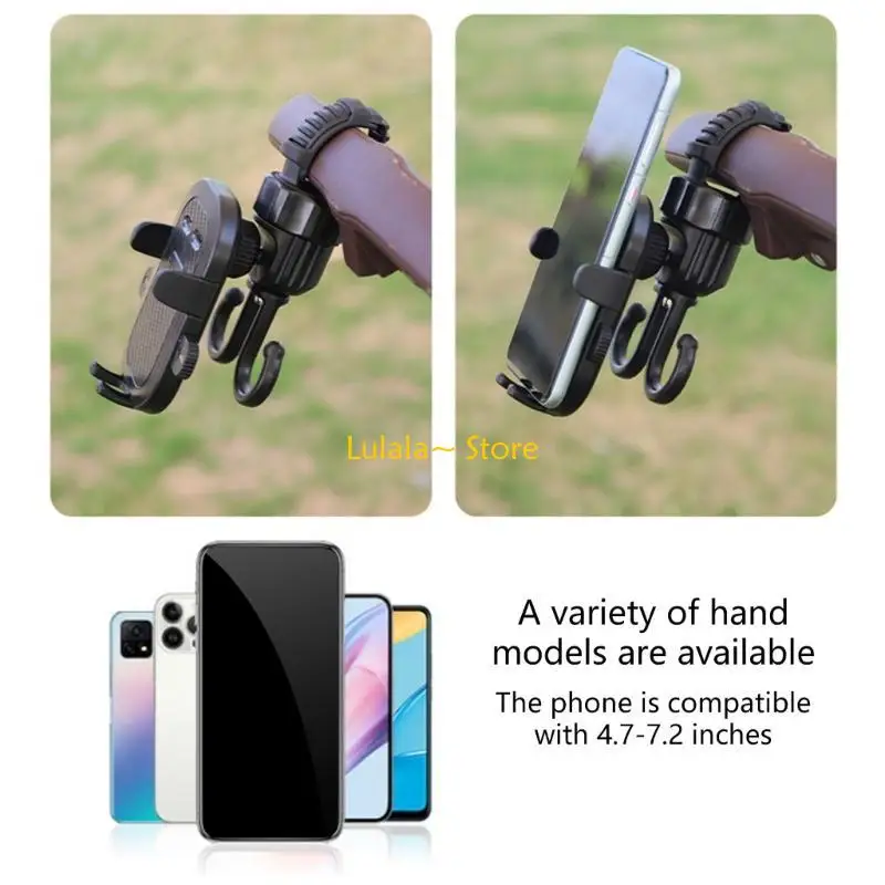 Y4QA 2 in 1 Baby Strollers Accessory 360 Degree Rotate Phone Mount Stand Strollers Hanging Hook for Parents During Travel
Y4QA 2 in 1 Baby Strollers Accessory 360 Degree Rotate Phone Mount Stand Strollers Hanging Hook for Parents During Travel