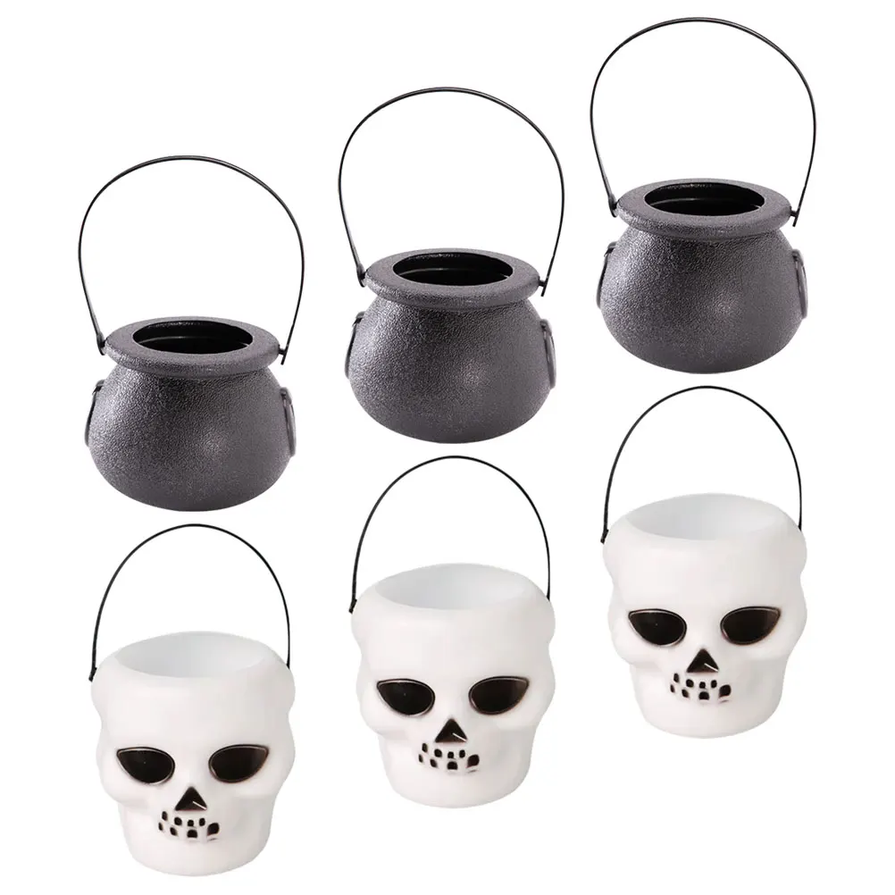 6pcs Halloween Bucket Witch Jar Small Basket Plastic Lightweight Stylish Food Storage Celebration Occasions Gift
6pcs Halloween Bucket Witch Jar Small Basket Plastic Lightweight Stylish Food Storage Celebration Occasions Gift