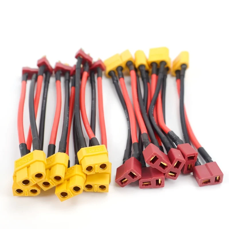 5 пар T-XT60 штекерный/гнездовой разъем адаптера 14AWG 10 см кабель для RC LiPo зарядное устройство Запчасти DIY
5 пар T-XT60 штекерный/гнездовой разъем адаптера 14AWG 10 см кабель для RC LiPo зарядное устройство Запчасти DIY