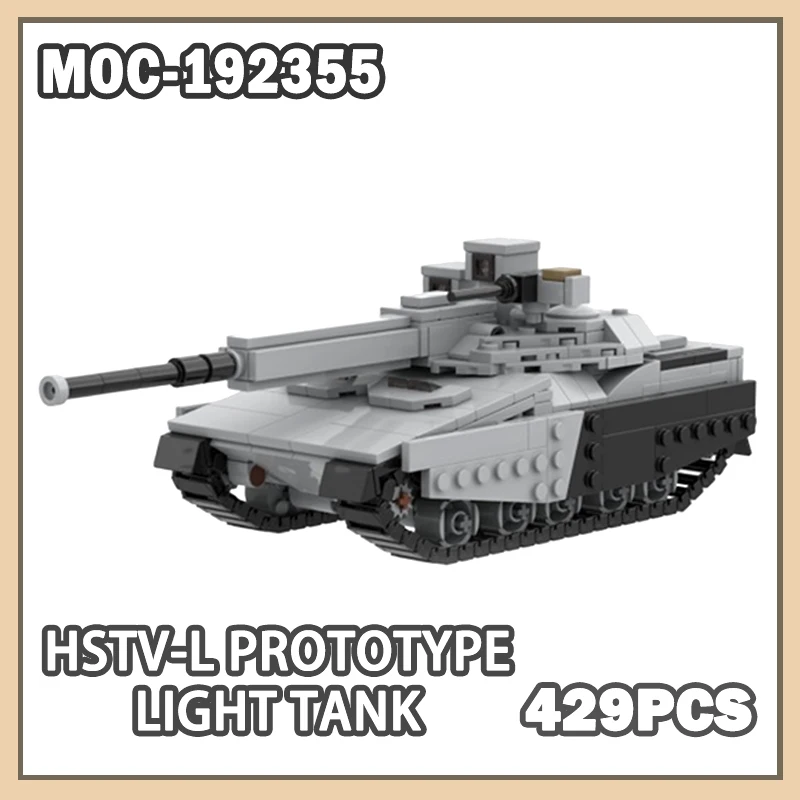 MOC- 192355 Военная военная серия HSTV-L прототип светового танка, строительный блок, модель кирпича, набор предметов коллекционирования, креативные подарки, игрушка, 429 шт.
MOC- 192355 Военная военная серия HSTV-L прототип светового танка, строительный блок, модель кирпича, набор предметов коллекционирования, креативные подарки, игрушка, 429 шт.