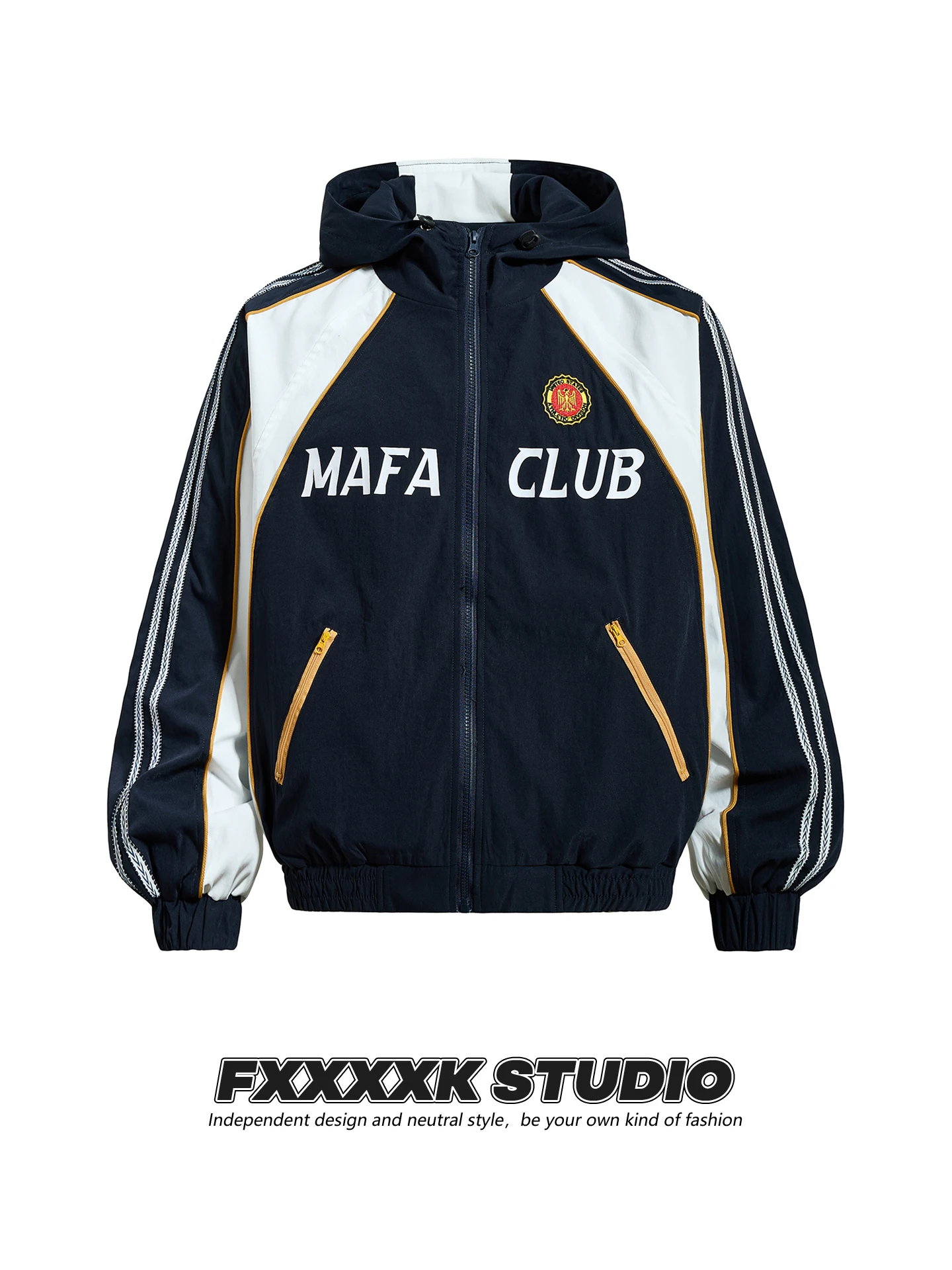 FXK Original Vintage American Streetwear Color Blo Spring Couple Outfits Loose Jaet Outerwear Polyester Fiber Waed Proc
FXK Original Vintage American Streetwear Color Blo Spring Couple Outfits Loose Jaet Outerwear Polyester Fiber Waed Proc