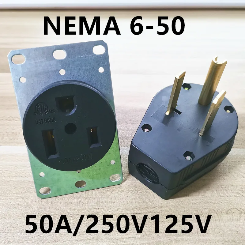NEMA 6-50R Receptacle 50A 250V Industrial Grade - Weatherproof Generator/Welder Outlet with Copper Terminals
NEMA 6-50R Receptacle 50A 250V Industrial Grade - Weatherproof Generator/Welder Outlet with Copper Terminals