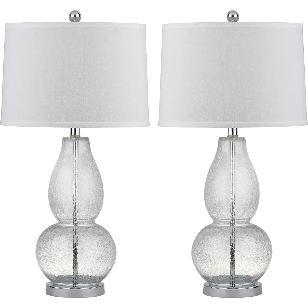 Crackle Glass Double Gourd 29-inch Bedroom Living Room Home Office Desk Nightstand Table Lamp Set of 2
Crackle Glass Double Gourd 29-inch Bedroom Living Room Home Office Desk Nightstand Table Lamp Set of 2