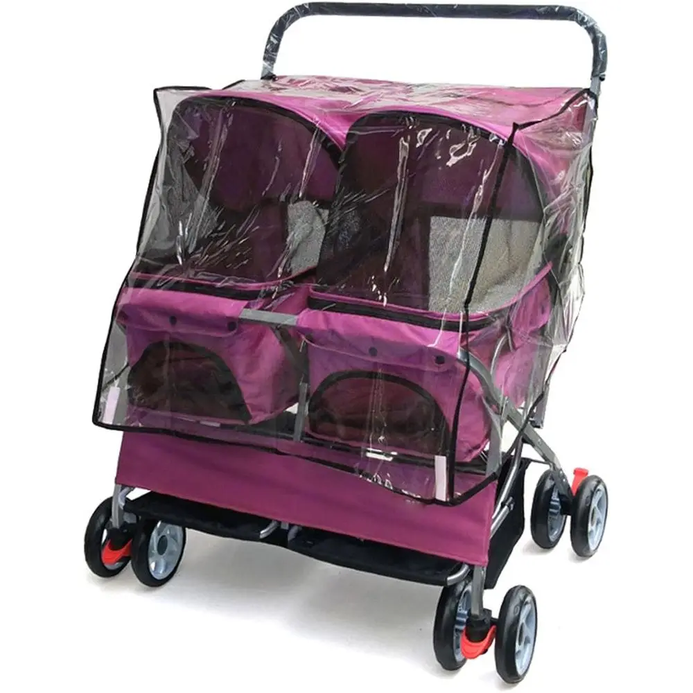 Twin Pet Stroller for Dogs and Cats, Foldable Dual Carriage with Storage for Small to Medium Pets
Twin Pet Stroller for Dogs and Cats, Foldable Dual Carriage with Storage for Small to Medium Pets