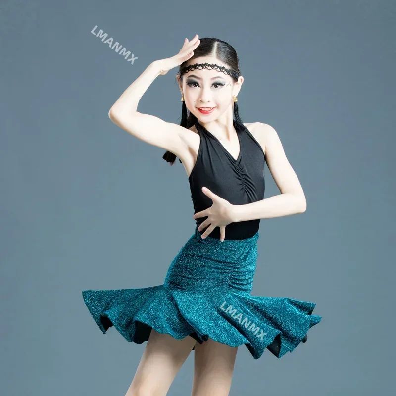 Latin dance dress female children spring and summer separate V-neck Latin dance dress training dress professional children's tra
Latin dance dress female children spring and summer separate V-neck Latin dance dress training dress professional children's tra