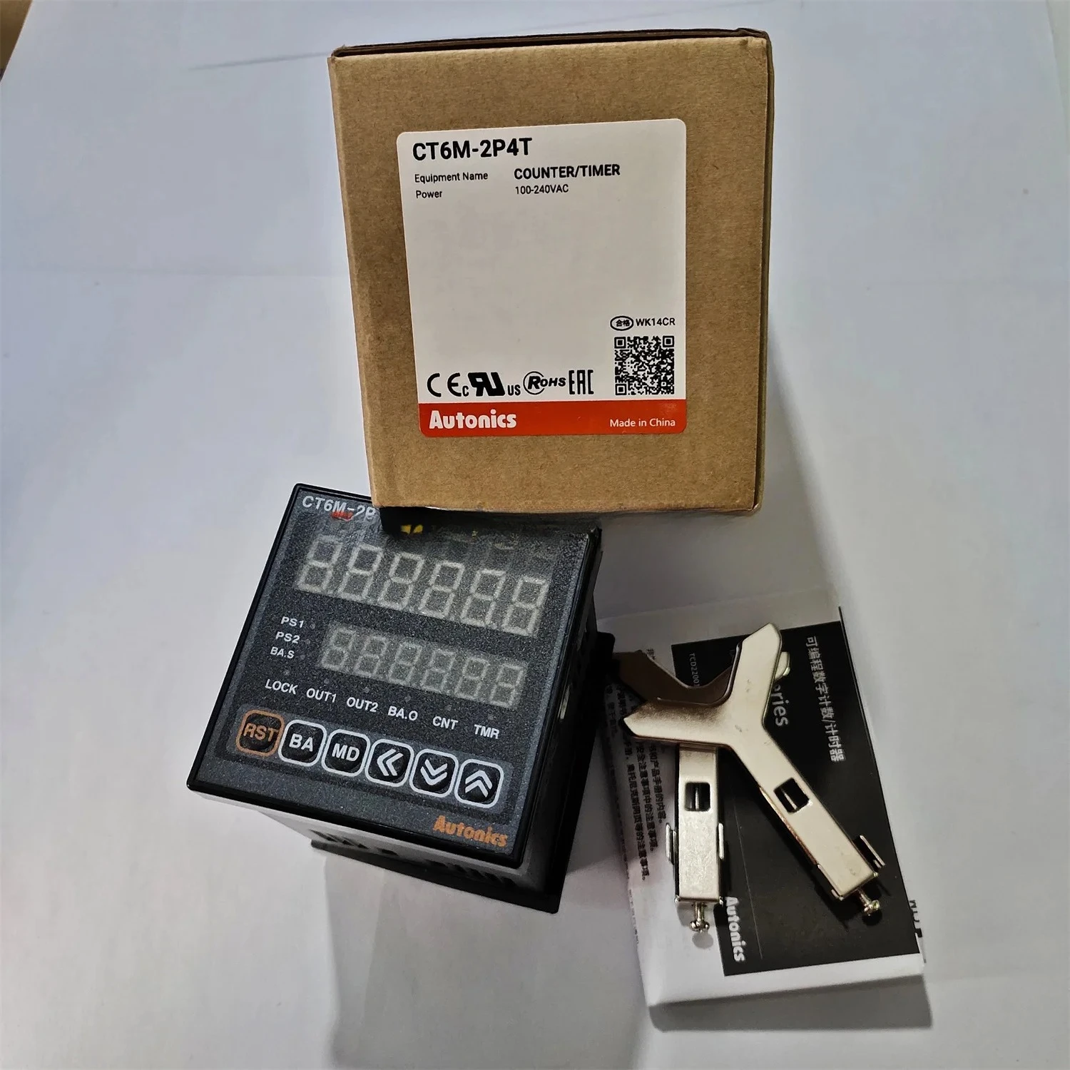 1PC CT6M-2P4T AC100-240V AUTONICS New Original Timer Counter
1PC CT6M-2P4T AC100-240V AUTONICS New Original Timer Counter