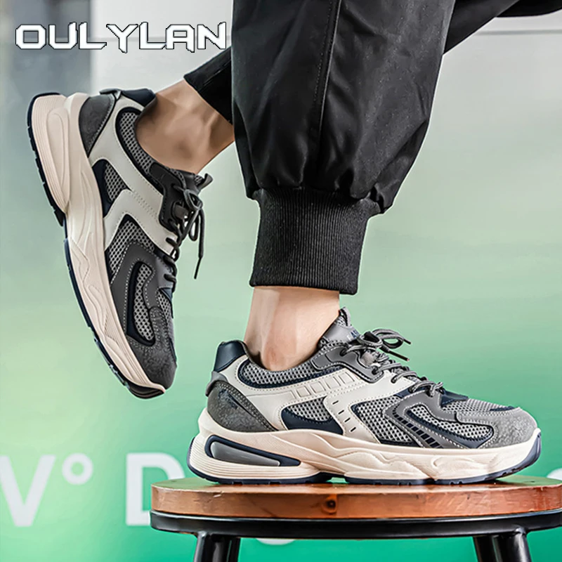 Oulylan Color Blocked Lace Up Casual Footwear Fashion Classic Thick Soled Sneakers 2025 Men Breathable Running Shoes
Oulylan Color Blocked Lace Up Casual Footwear Fashion Classic Thick Soled Sneakers 2025 Men Breathable Running Shoes