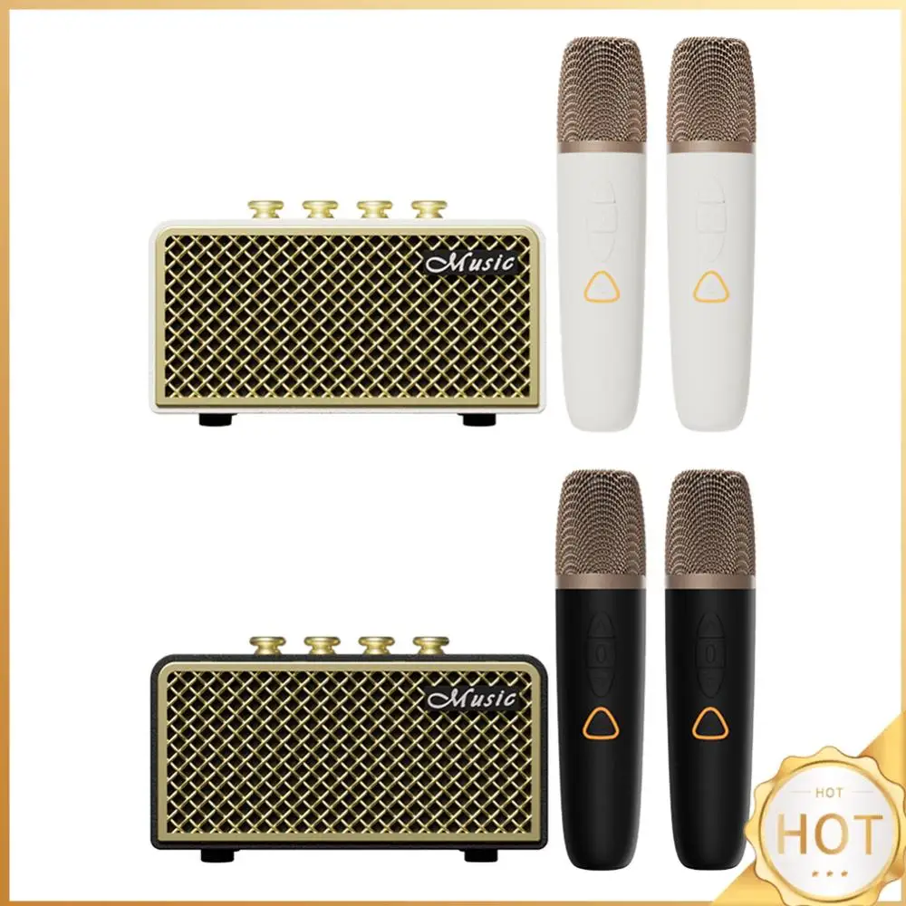 Portable BT Speaker with Wireless Microphones Wireless Karaoke Speaker for Home KTV Birthday Party Holiday Gifts
Portable BT Speaker with Wireless Microphones Wireless Karaoke Speaker for Home KTV Birthday Party Holiday Gifts