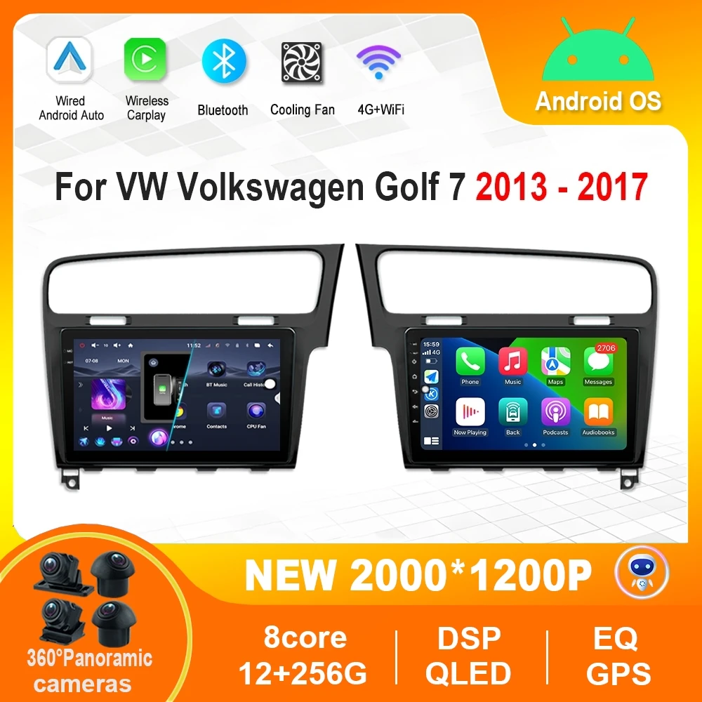 for VW Volkswagen Golf 7 2013 - 2017 Intelligence Android Auto Car Cooling Fan 4G WiFi HD Screen Car Multimedia Video Player
for VW Volkswagen Golf 7 2013 - 2017 Intelligence Android Auto Car Cooling Fan 4G WiFi HD Screen Car Multimedia Video Player