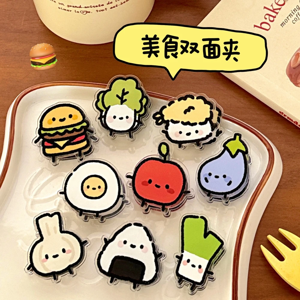 Korean New Trend Alloy Resin Double sided Cartoon Food Claw Clip 2PCS Student Kawaii Shark Clip Women's Funny Hair Accessories
Korean New Trend Alloy Resin Double sided Cartoon Food Claw Clip 2PCS Student Kawaii Shark Clip Women's Funny Hair Accessories