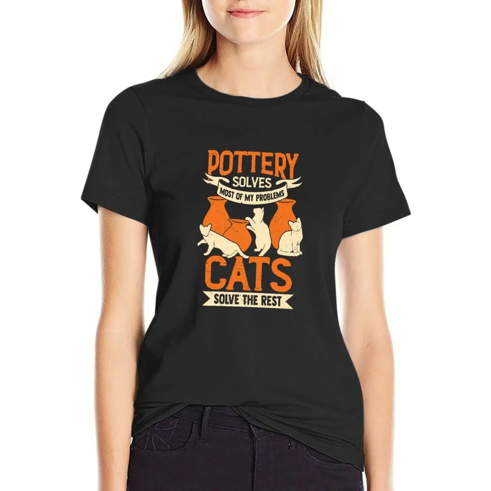 Ceramicist Pottery Maker Cat Lover Gift T-Shirt customizeds kawaii clothes tops t-shirts for Women loose fit
Ceramicist Pottery Maker Cat Lover Gift T-Shirt customizeds kawaii clothes tops t-shirts for Women loose fit
