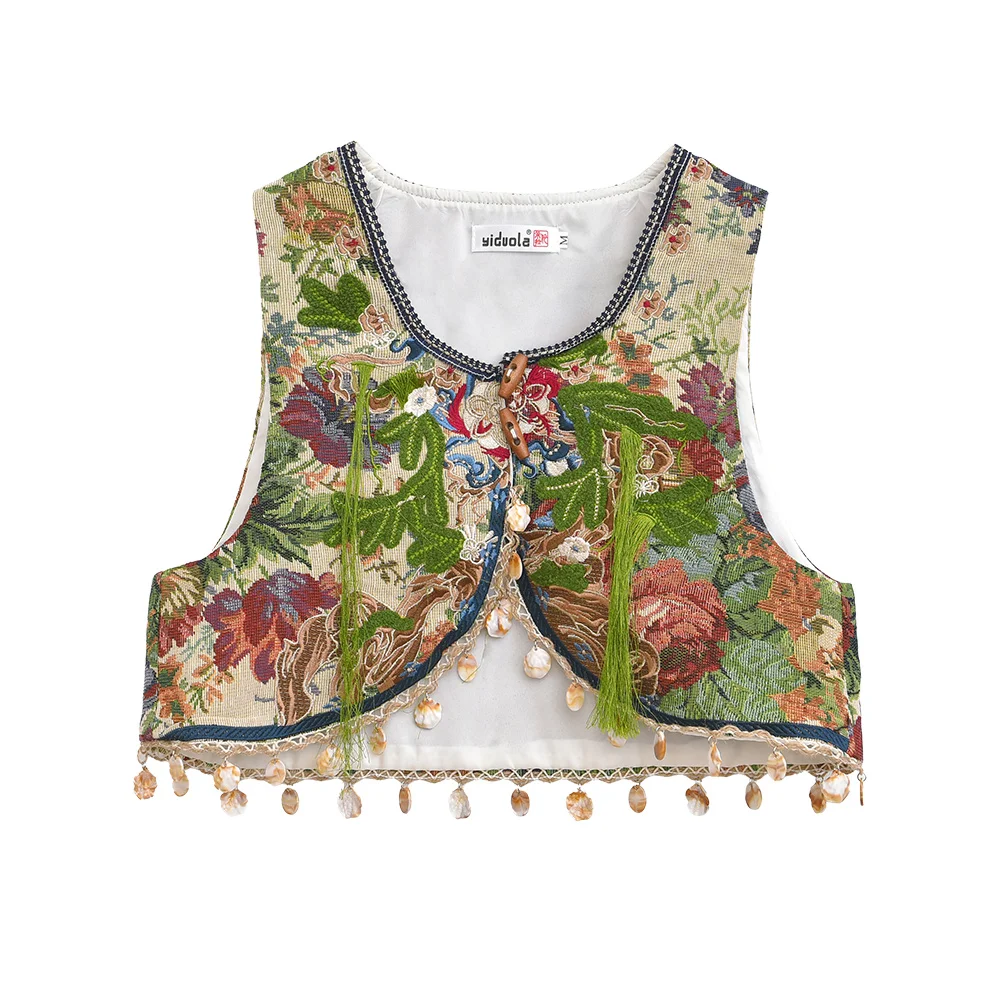 Elegant Embroidered Tassel Vest Commute Snake Swamp Ghost City Design Heavy Industry New Chinese Style Women's Fashion Jacket
Elegant Embroidered Tassel Vest Commute Snake Swamp Ghost City Design Heavy Industry New Chinese Style Women's Fashion Jacket