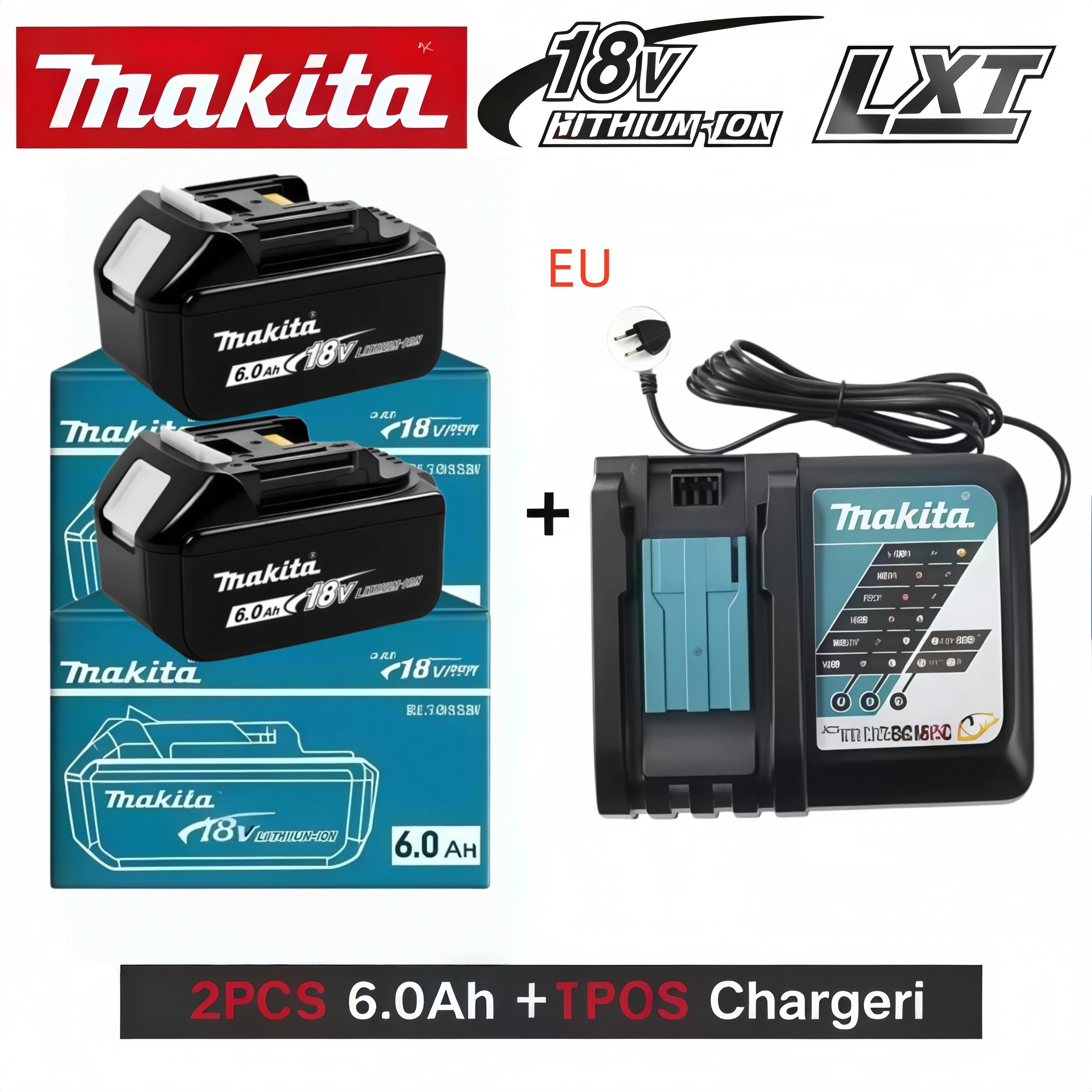 Factory Original Makita 18V 6Ah Battery Suitable for BL1830B BL1840B BL1850B Rechargeable Power Tool Parts
Factory Original Makita 18V 6Ah Battery Suitable for BL1830B BL1840B BL1850B Rechargeable Power Tool Parts