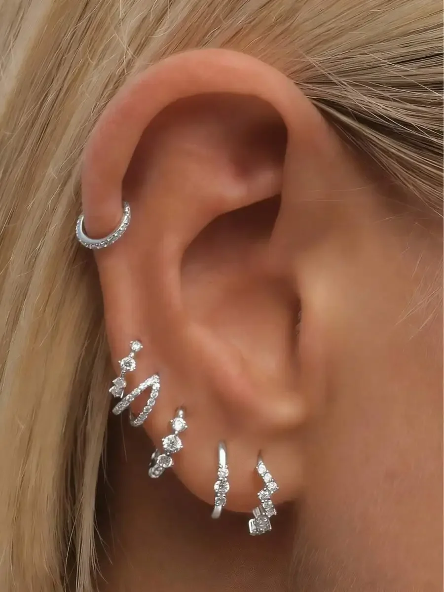 6pcs Set Minimalist Zirconia Asymmetric Stud Earrings For Women Daily Wear
6pcs Set Minimalist Zirconia Asymmetric Stud Earrings For Women Daily Wear