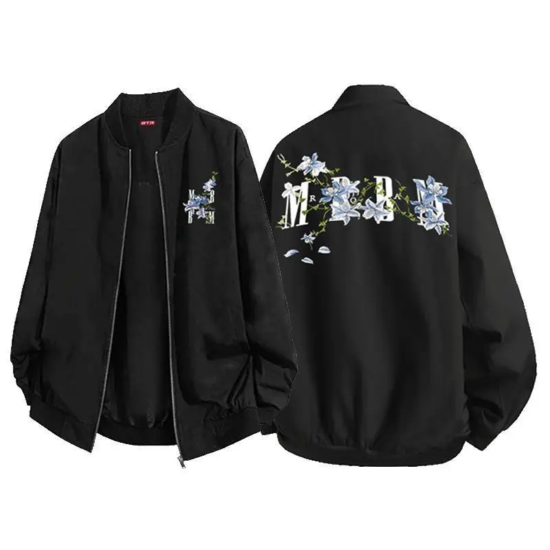 Мужская модная ветрозащитная бейсбольная куртка с цветочным принтом и воротником-стойкой в американском стиле, повседневная, из полиэстера, для молодежи, на все сезоны
Мужская модная ветрозащитная бейсбольная куртка с цветочным принтом и воротником-стойкой в американском стиле, повседневная, из полиэстера, для молодежи, на все сезоны