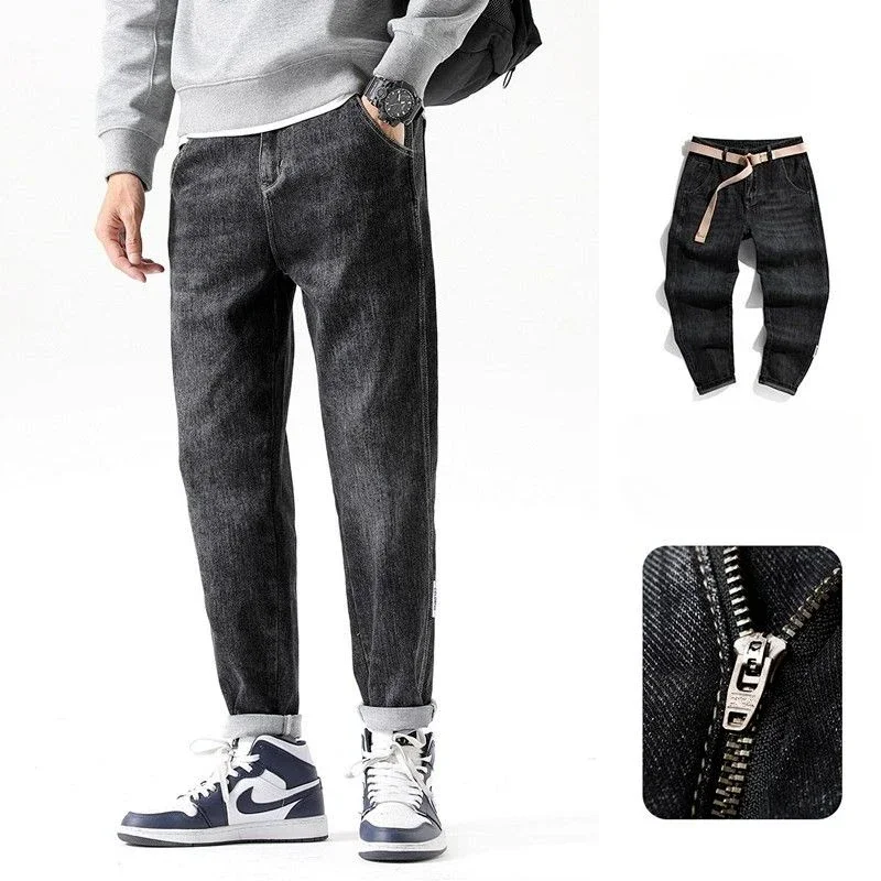 Harem Jeans for Men New in 90s Streetwear Stacked Washed Goth Wide Leg Korean Style Designer Luxury 2025 Autumn Man Cowboy Pants
Harem Jeans for Men New in 90s Streetwear Stacked Washed Goth Wide Leg Korean Style Designer Luxury 2025 Autumn Man Cowboy Pants