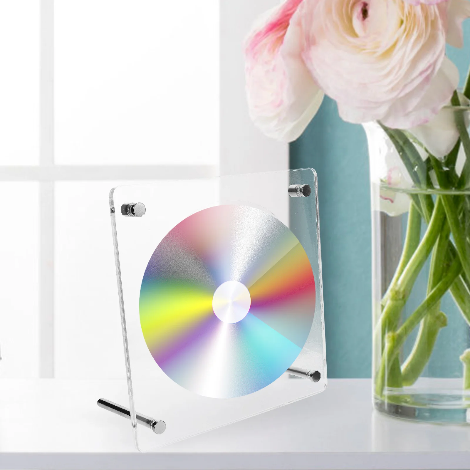 1pc Cd Display Stand Rack Dvd Holder Acrylic Desktop Organizer Household Decorative Bedroom Dvd Stand Racks Holders Storage
1pc Cd Display Stand Rack Dvd Holder Acrylic Desktop Organizer Household Decorative Bedroom Dvd Stand Racks Holders Storage