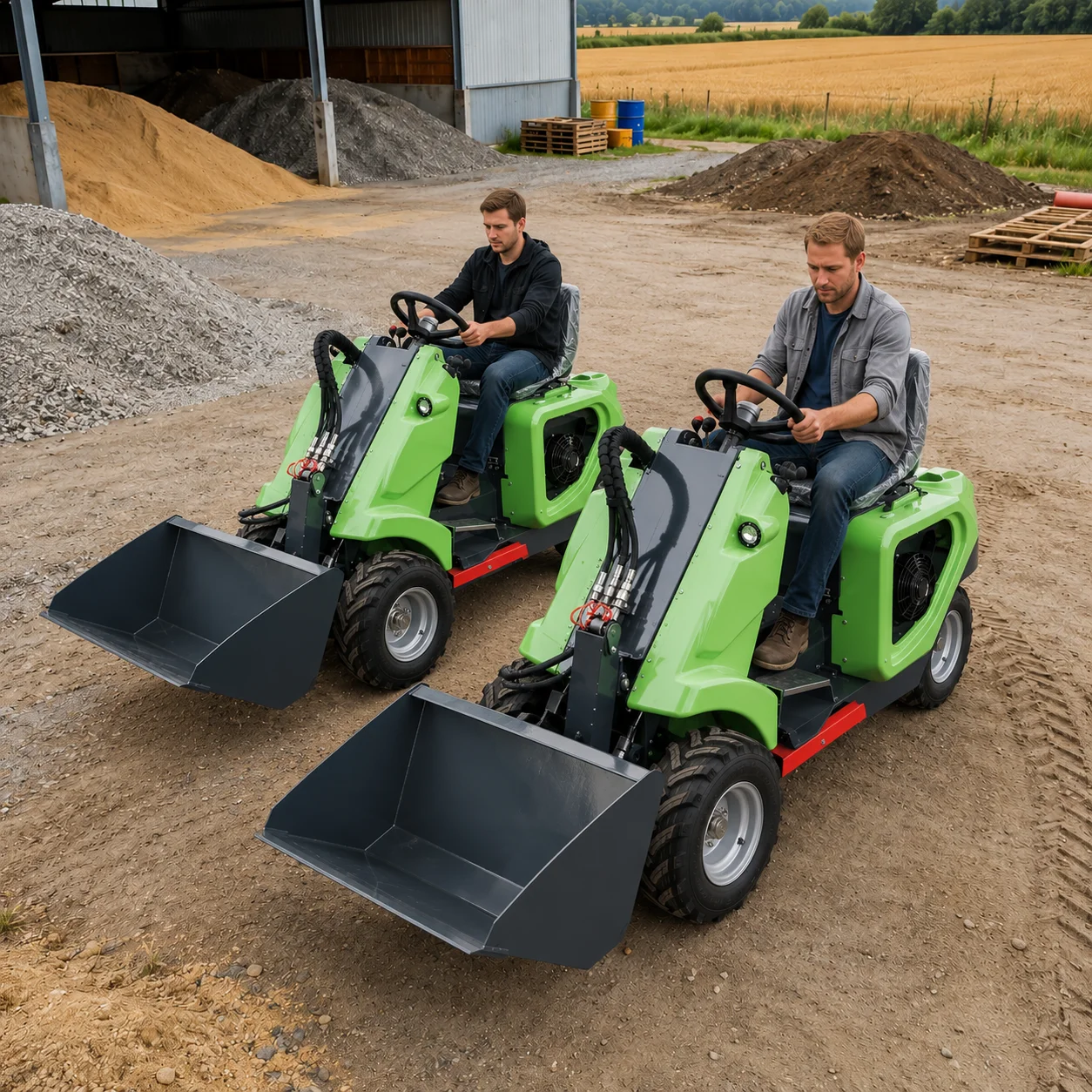 Nicosail 3 Wheel Small Skid Steer Loader CE Approved Heavy Duty Durable for Farm Garden Construction Work
Nicosail 3 Wheel Small Skid Steer Loader CE Approved Heavy Duty Durable for Farm Garden Construction Work