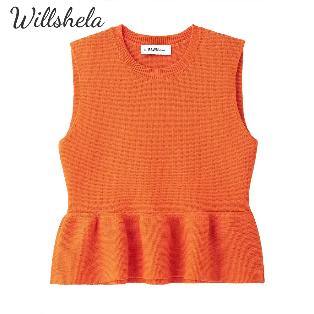 Willshela Women Fashion Knitted Tank Vest Sleeveless Round Neck Female Chic Lady Casual Mujer Tops
Willshela Women Fashion Knitted Tank Vest Sleeveless Round Neck Female Chic Lady Casual Mujer Tops