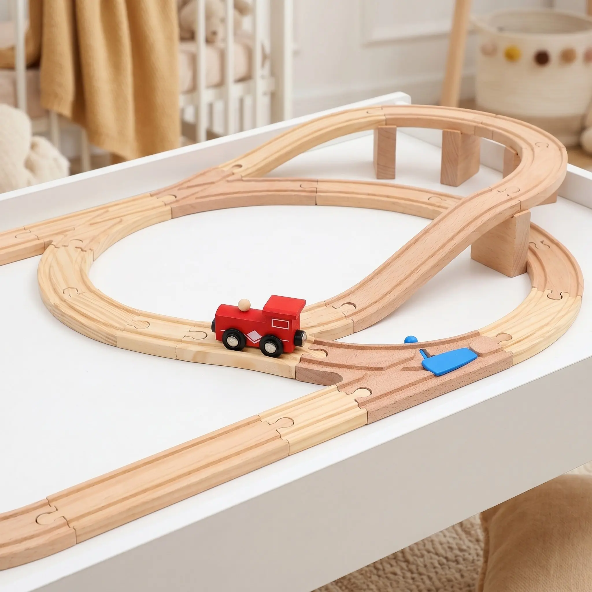 2Pcs Wooden Train Track Intersections Switch Accessories for Kids Educational Fun Expandable Train Railway Tracks Expansion
2Pcs Wooden Train Track Intersections Switch Accessories for Kids Educational Fun Expandable Train Railway Tracks Expansion