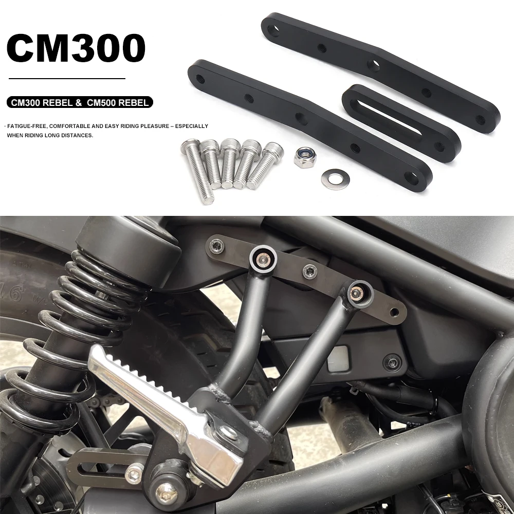Motorcycles Accessories Passenger Footrests Supports Footpeg Rear Pedal Lowering Kit For Honda CM300 CM500 Rebel CM 300 CM 500
Motorcycles Accessories Passenger Footrests Supports Footpeg Rear Pedal Lowering Kit For Honda CM300 CM500 Rebel CM 300 CM 500