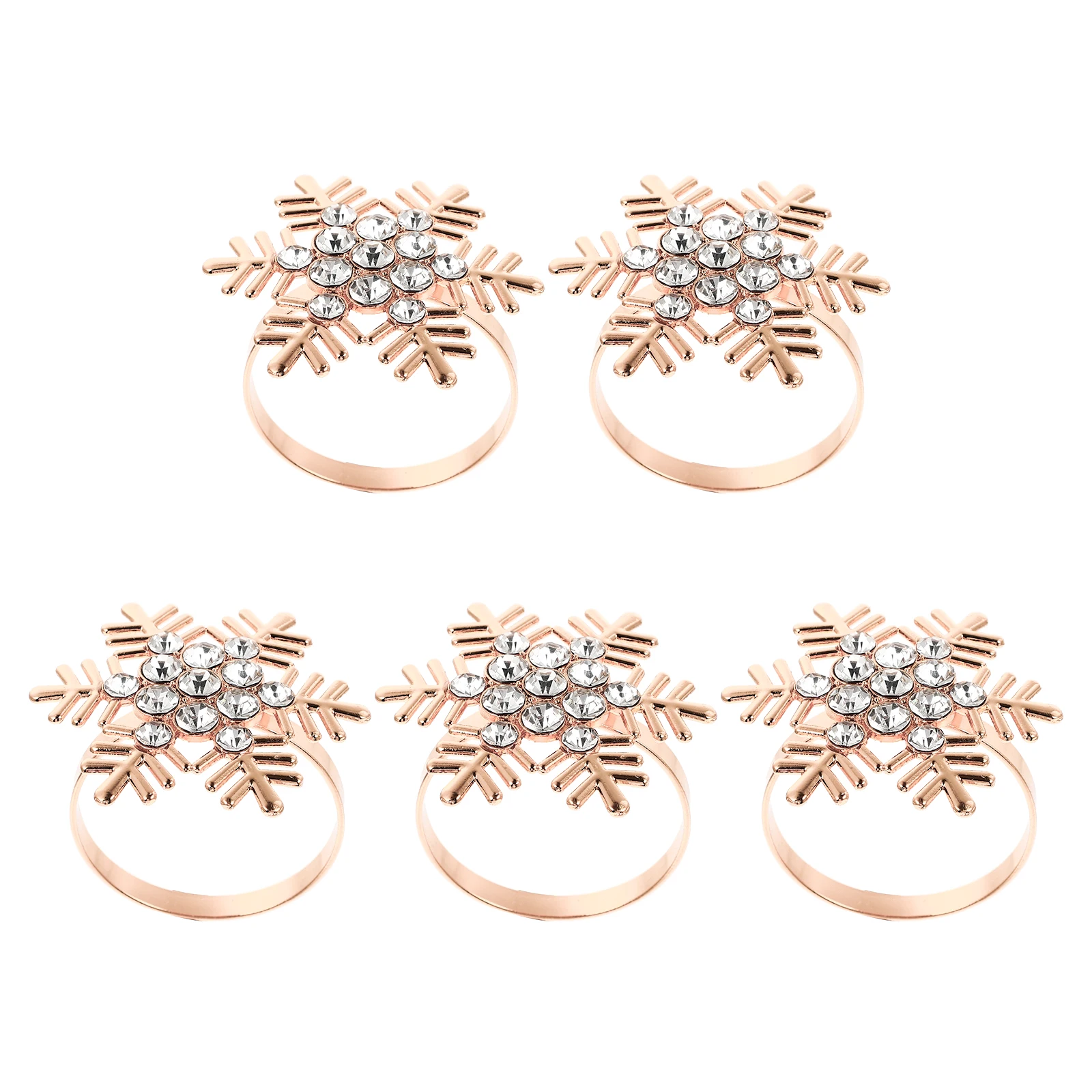 5 Pcs Napkin Ring Thanksgiving Gold Rings Christmas Snowflake Shaped Buckle Holder Decorate
5 Pcs Napkin Ring Thanksgiving Gold Rings Christmas Snowflake Shaped Buckle Holder Decorate