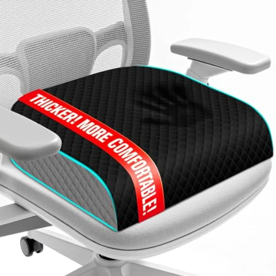 Seat Cushion, Memory Foam Chair Pad for Sciatica and Hip Pain Relief, Non-Slip Cushion for Office, Home, Car, Desk Chair Cushio
Seat Cushion, Memory Foam Chair Pad for Sciatica and Hip Pain Relief, Non-Slip Cushion for Office, Home, Car, Desk Chair Cushio