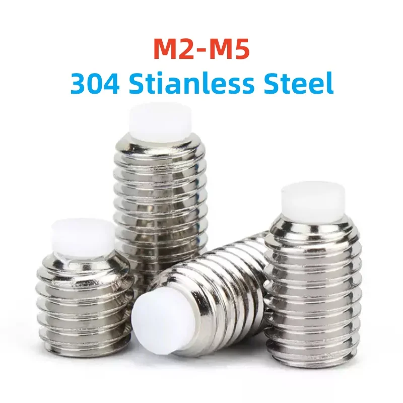 304 Stianless Steel Hex Socket Plastic Nylon Dog Convex Point Tip Grub Headless Bolt M2 M2.5 M3 M4 M5 Set Screw
304 Stianless Steel Hex Socket Plastic Nylon Dog Convex Point Tip Grub Headless Bolt M2 M2.5 M3 M4 M5 Set Screw