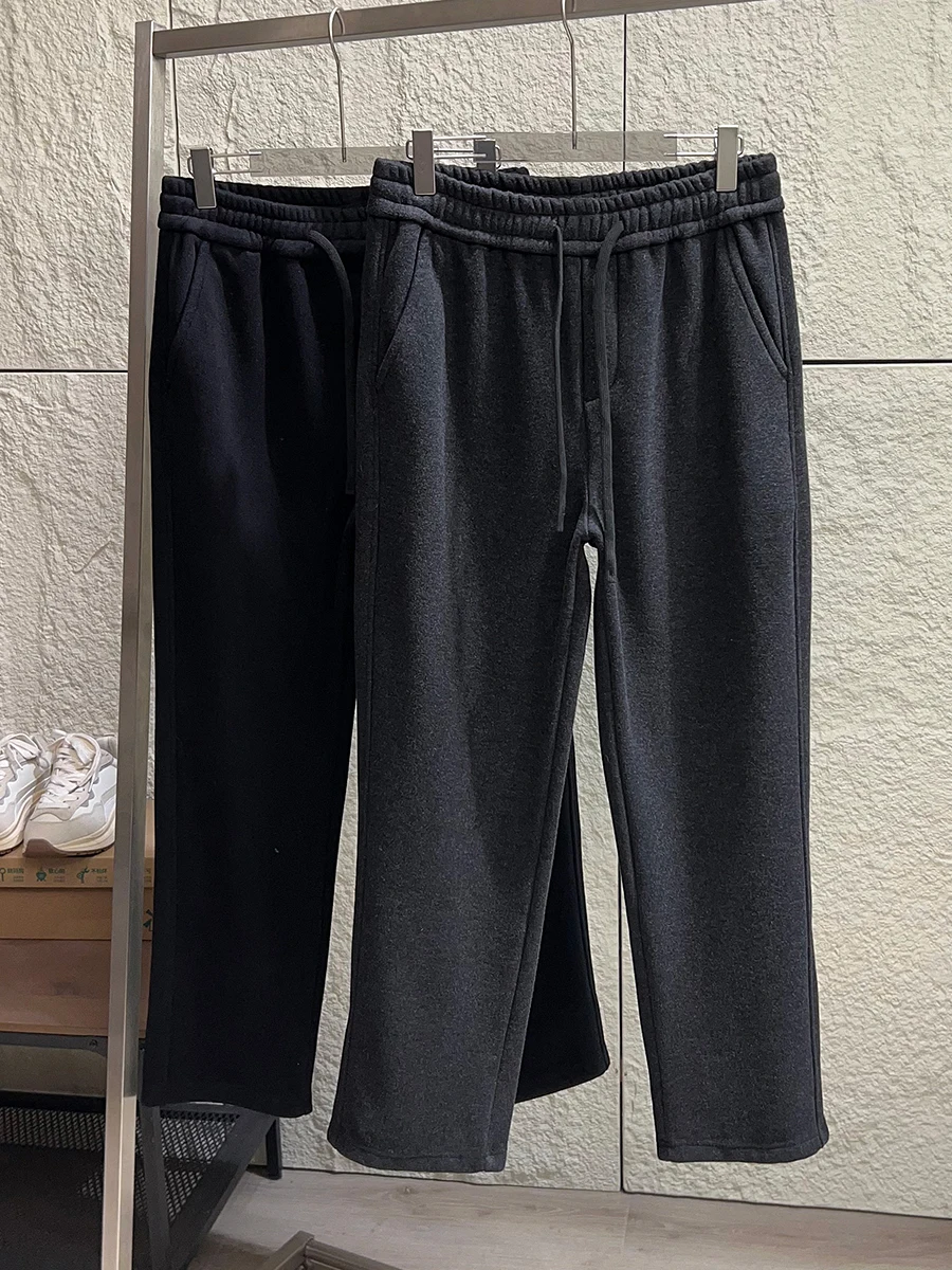 High Quality Men's Casual Pants Straight Leg Warm Fleece Lined Elastic Waist Blend Wool Autumn Winter Fashion Casual Trousers
High Quality Men's Casual Pants Straight Leg Warm Fleece Lined Elastic Waist Blend Wool Autumn Winter Fashion Casual Trousers