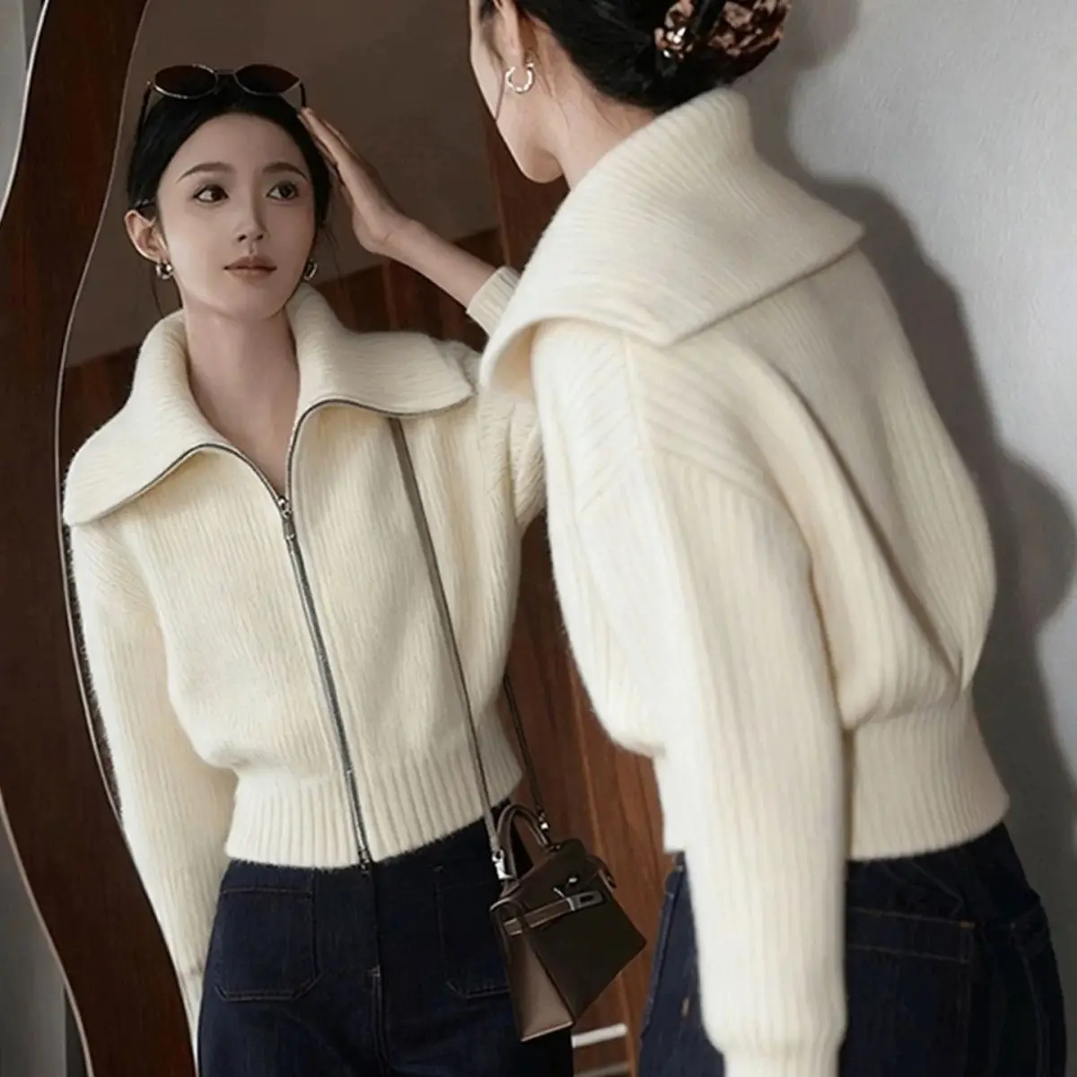 Dongguan Daliang Women's Knitted Sweater No Pilling New Style Long Sleeve Zipper Cardigan High End Top for 20-50 Years Old
Dongguan Daliang Women's Knitted Sweater No Pilling New Style Long Sleeve Zipper Cardigan High End Top for 20-50 Years Old