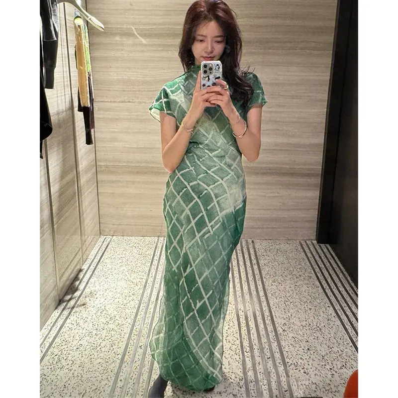 Slimming Fitted een Plaid Print Design New Chinese Sle National Retro Improved High End Exquisite Long Dr
Slimming Fitted een Plaid Print Design New Chinese Sle National Retro Improved High End Exquisite Long Dr