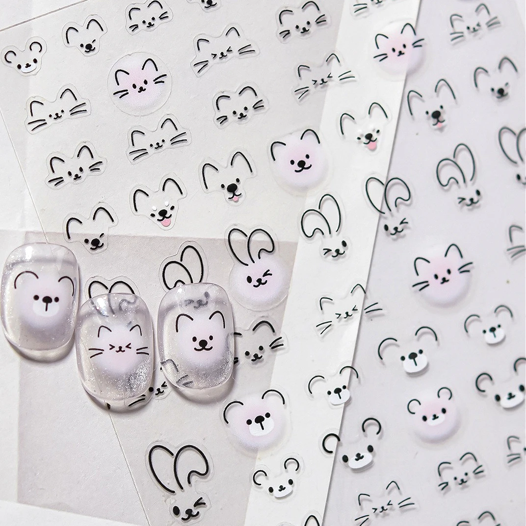 Lovely Funny Expression Cat Dog Puppy Rabbit Bunny Bear Kitten Koala Line Graffiti Cute Kawaii Nail Art Stickers Manicure Decals
Lovely Funny Expression Cat Dog Puppy Rabbit Bunny Bear Kitten Koala Line Graffiti Cute Kawaii Nail Art Stickers Manicure Decals
