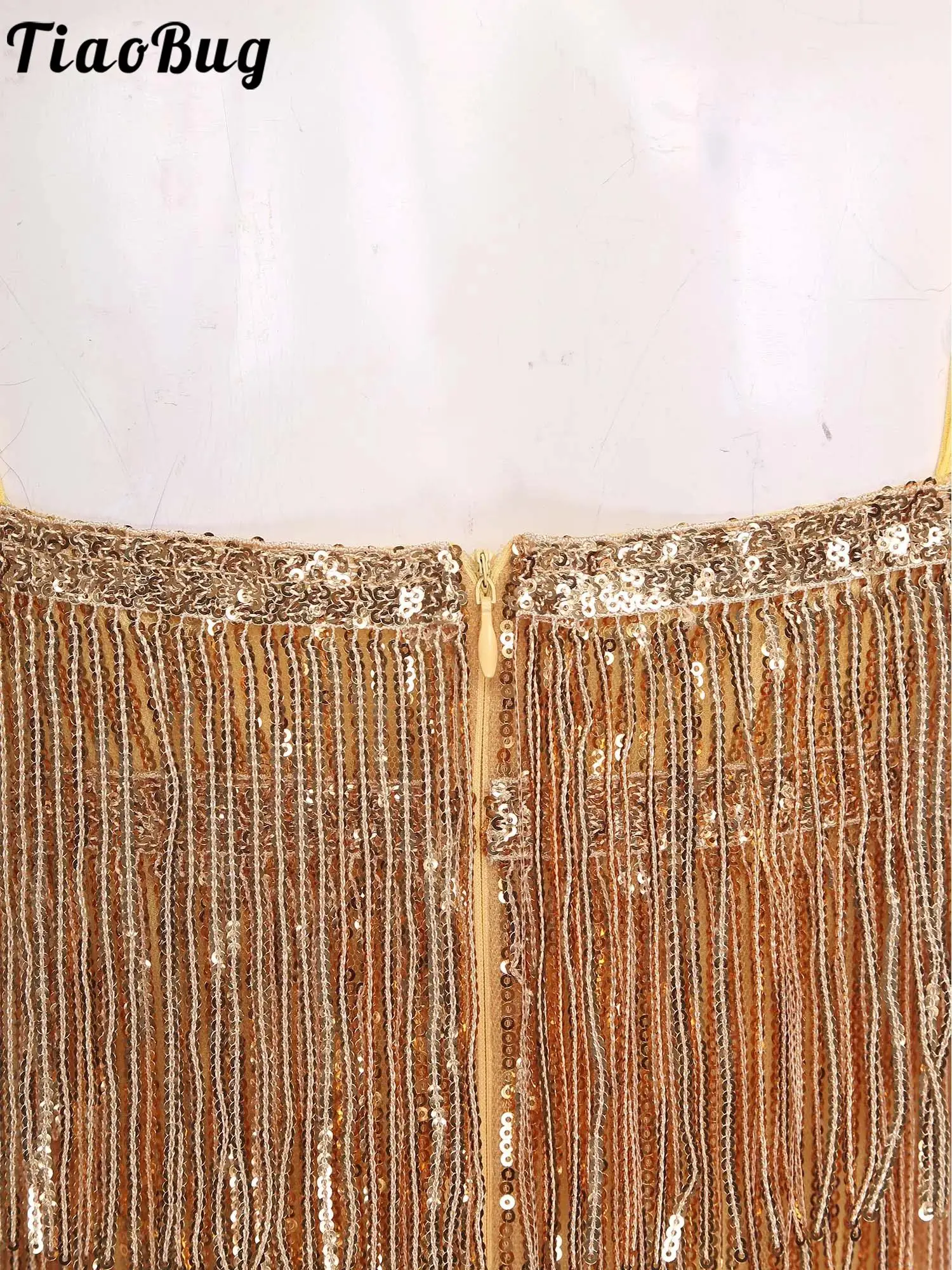 Women Latin Tango Dance Dress Glittery Sequin Spaghetti Shoulder Straps Tiered Tassel Dress for Cha-cha Jazz Dance PartyClubwear
Women Latin Tango Dance Dress Glittery Sequin Spaghetti Shoulder Straps Tiered Tassel Dress for Cha-cha Jazz Dance PartyClubwear