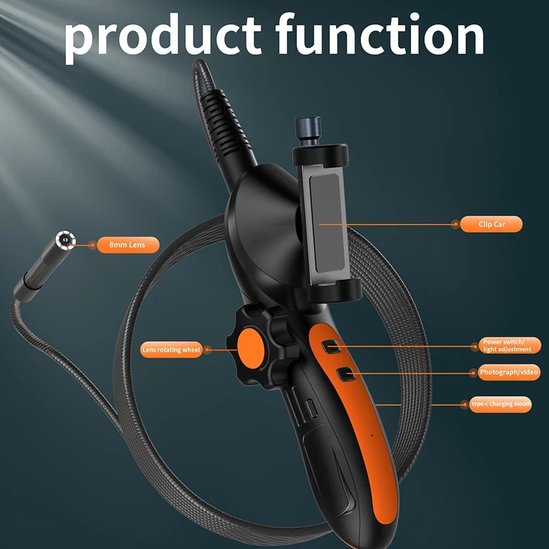 8mm 360 Degree Steering Endoscope Wireless Endoscope with 8 LED Inspection Camera Snake Camera For Android & iOS Tablet Huawei
8mm 360 Degree Steering Endoscope Wireless Endoscope with 8 LED Inspection Camera Snake Camera For Android & iOS Tablet Huawei