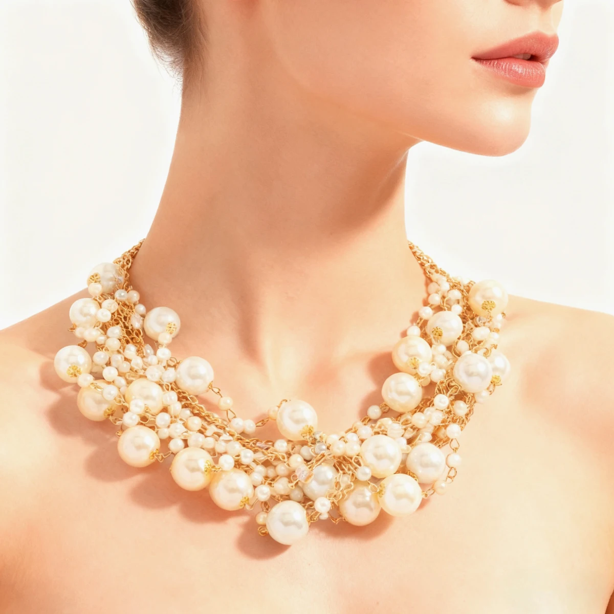 Bohemia Imitation Pearl Necklaces Multi Layers Metal Chain Light Luxury Retro Jewelry Fashion for Women Banquet Jewelry 
Bohemia Imitation Pearl Necklaces Multi Layers Metal Chain Light Luxury Retro Jewelry Fashion for Women Banquet Jewelry