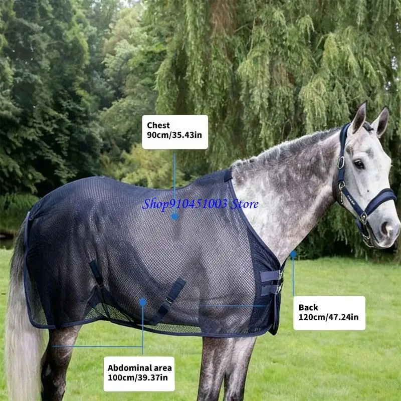 77HC Adjustable Equestrian Vest Cover Tear Resistant Horse Cover Breathable Mesh Horse Fly Sheet with Buckles
77HC Adjustable Equestrian Vest Cover Tear Resistant Horse Cover Breathable Mesh Horse Fly Sheet with Buckles
