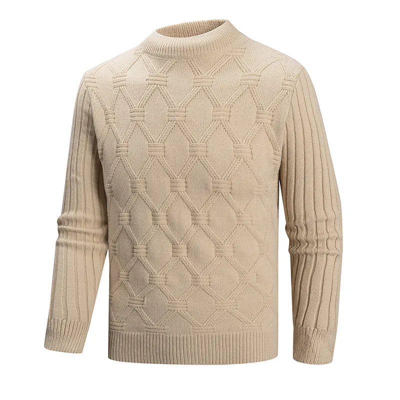 Men's Casual Versatile Knitted Sweater Trendy Winter Base Layer Large Size Woolen irt Comfortable Polyester Fiber Long Sve
Men's Casual Versatile Knitted Sweater Trendy Winter Base Layer Large Size Woolen irt Comfortable Polyester Fiber Long Sve