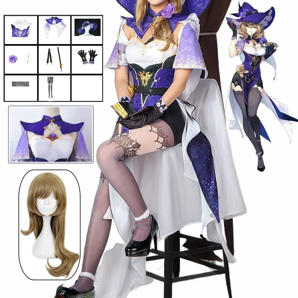 Genshin Lisa Cosplay Costume Anime Game Genshin Impact Lisa Wig Dress Hat Gloves Outfits Lisa Halloween Costume For Women
Genshin Lisa Cosplay Costume Anime Game Genshin Impact Lisa Wig Dress Hat Gloves Outfits Lisa Halloween Costume For Women