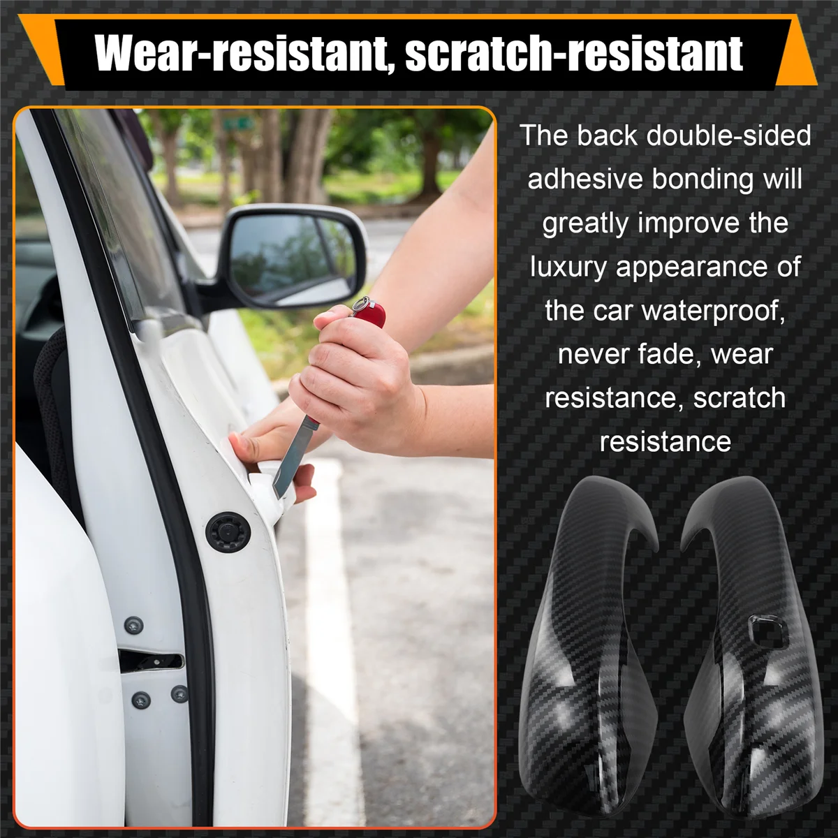 Car Outside Exterior Door Handle Cover and Bowl Trim Protective Carbon Fiber Look for BYD TANG-A51K
Car Outside Exterior Door Handle Cover and Bowl Trim Protective Carbon Fiber Look for BYD TANG-A51K