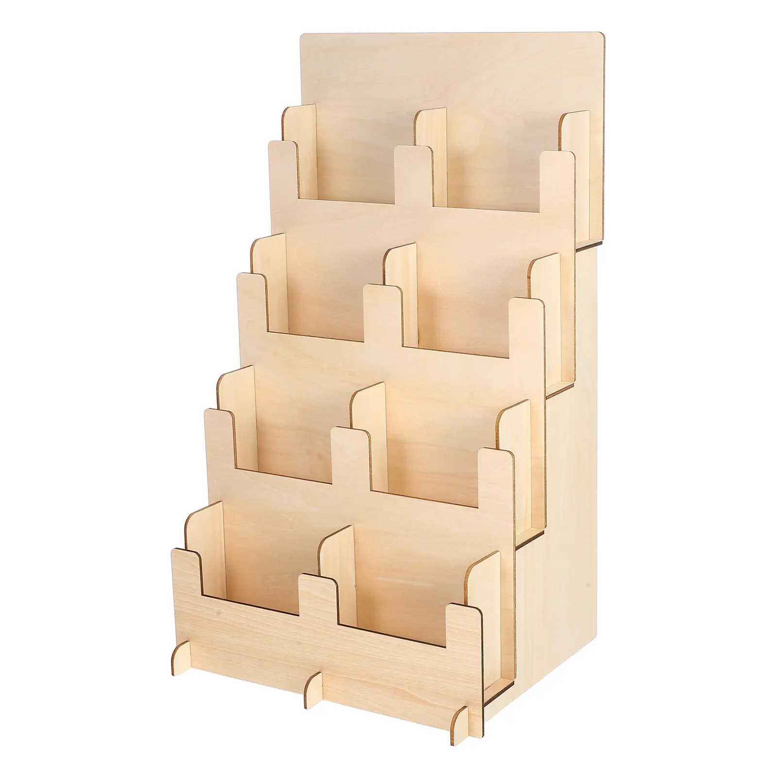 4-Tier Wooden Sticker Display Stand Multilayer Card Holder for Postcards Greeting Cards Trading Cards Coasters Mini Art Prints
4-Tier Wooden Sticker Display Stand Multilayer Card Holder for Postcards Greeting Cards Trading Cards Coasters Mini Art Prints