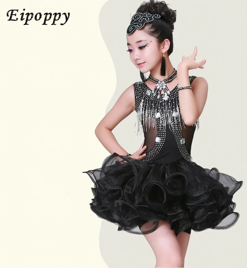 Children's Latin Dance Costumes New Hot Drill Tube Beads Latin Play Children's Clothing Match Pompon Dress
Children's Latin Dance Costumes New Hot Drill Tube Beads Latin Play Children's Clothing Match Pompon Dress
